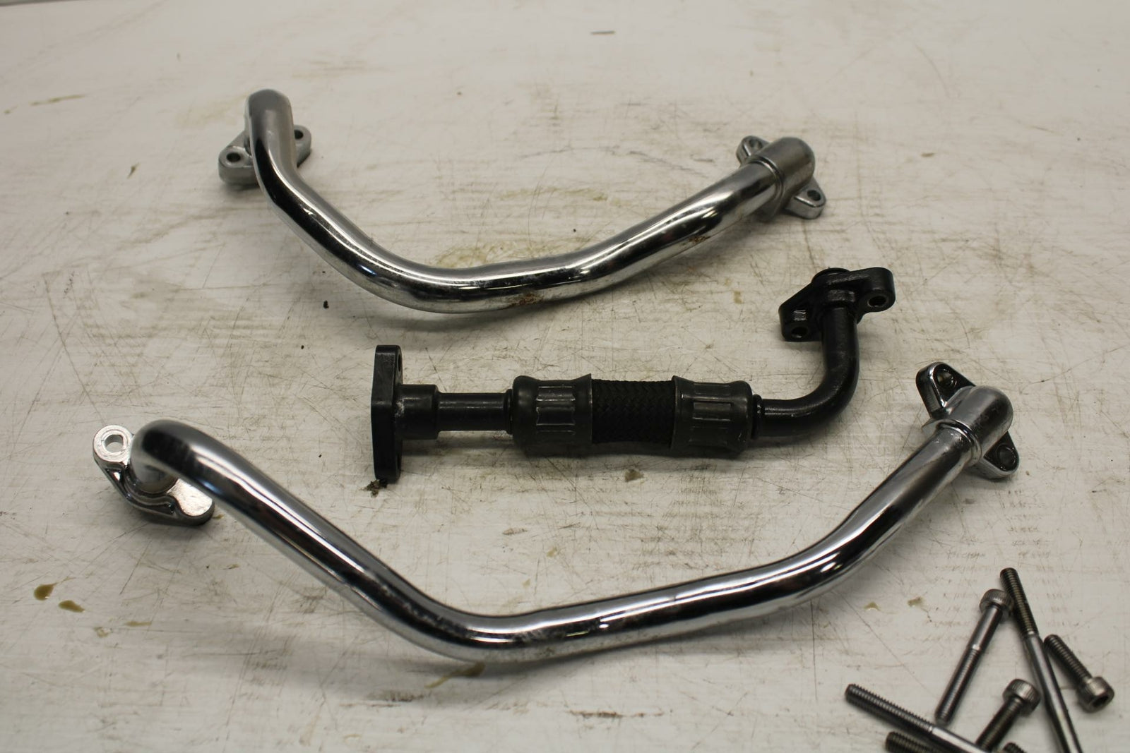 06 YAMAHA ROAD STAR XV1700PC WARRIOR  ENGINE MOTOR OIL COOLER HOSES  BB262