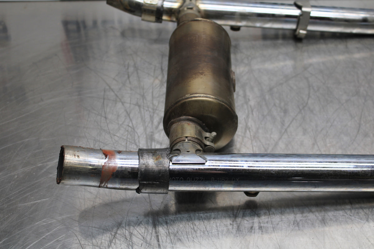 08 MOTO GUZZI BREVA 750 EXHAUST HEADER PIPES MANIFOLD BB154