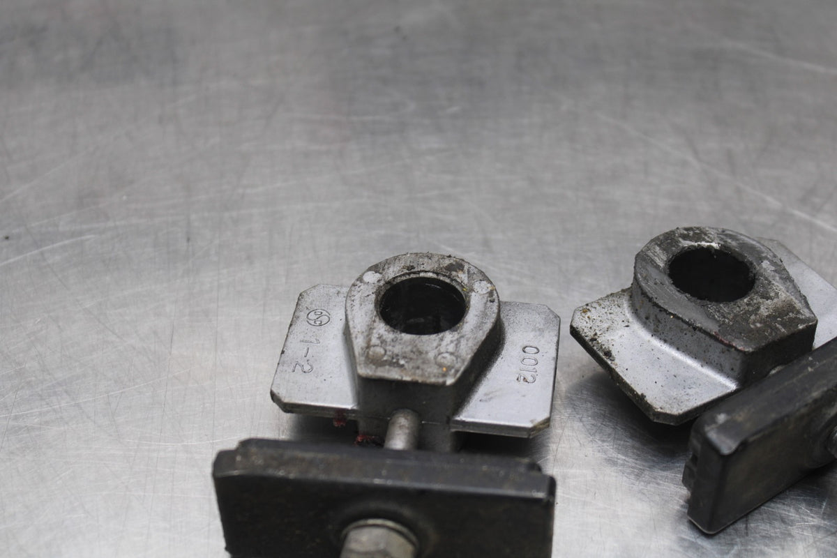 06 KAWASAKI Z750 SWINGARM CHAIN TENSIONER ADJUSTMENT BRACKETS  BB837