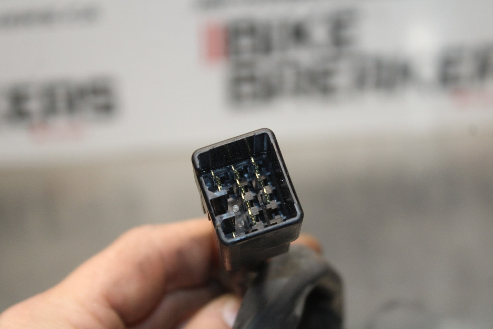 09-10 KAWASAKI ER-6N LEFT CLIP ON HANDLE HORN SIGNALS SWITCH SWITCHES BB205