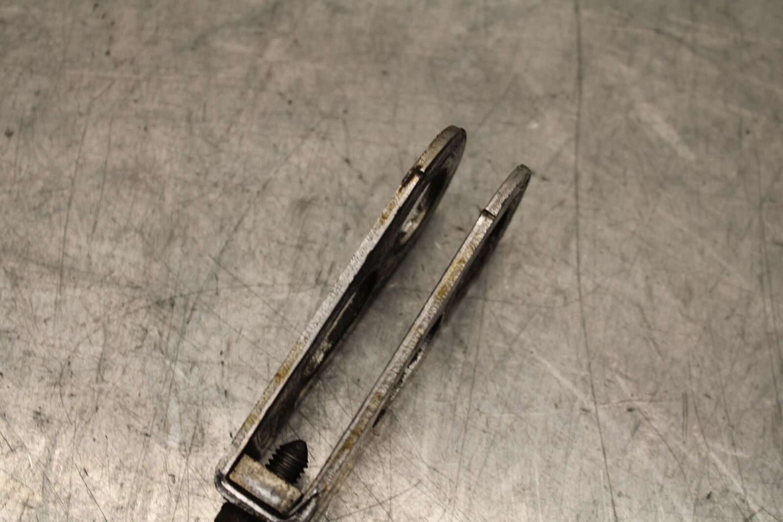 1977 Honda CB550K --- SWINGARM CHAIN TENSIONER ADJUSTMENT BRACKETS  BB592