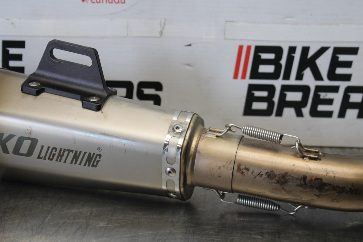 13-18 KAWASAKI NINJA ZX6R AFTERMARKET EXHAUST MUFFLER SLIP ON CAN SILENCER BB908