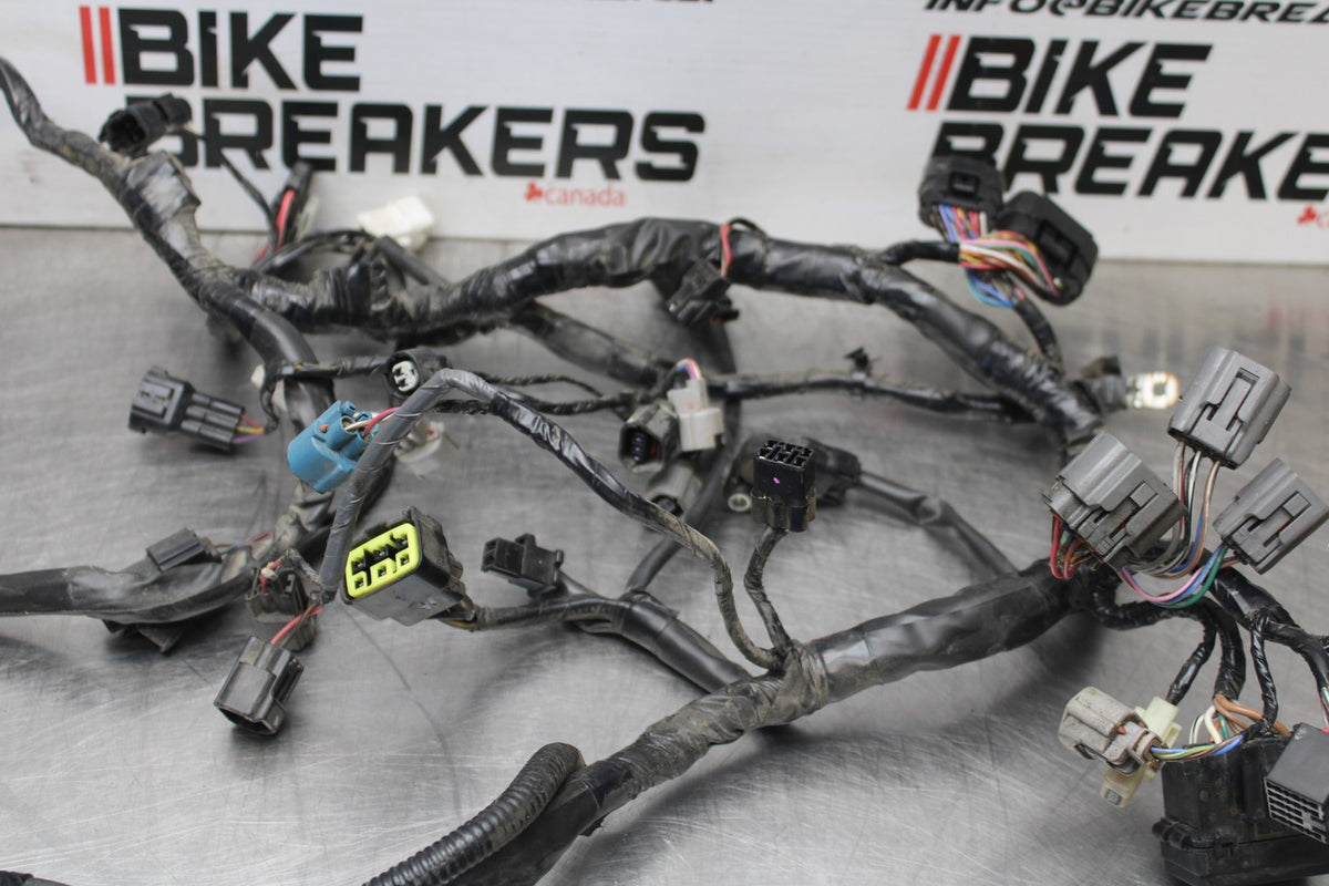 12-16 KAWASAKI NINJA 650 EX650F ABS MAIN ENGINE WIRING HARNESS WIRE LOOM  BB860