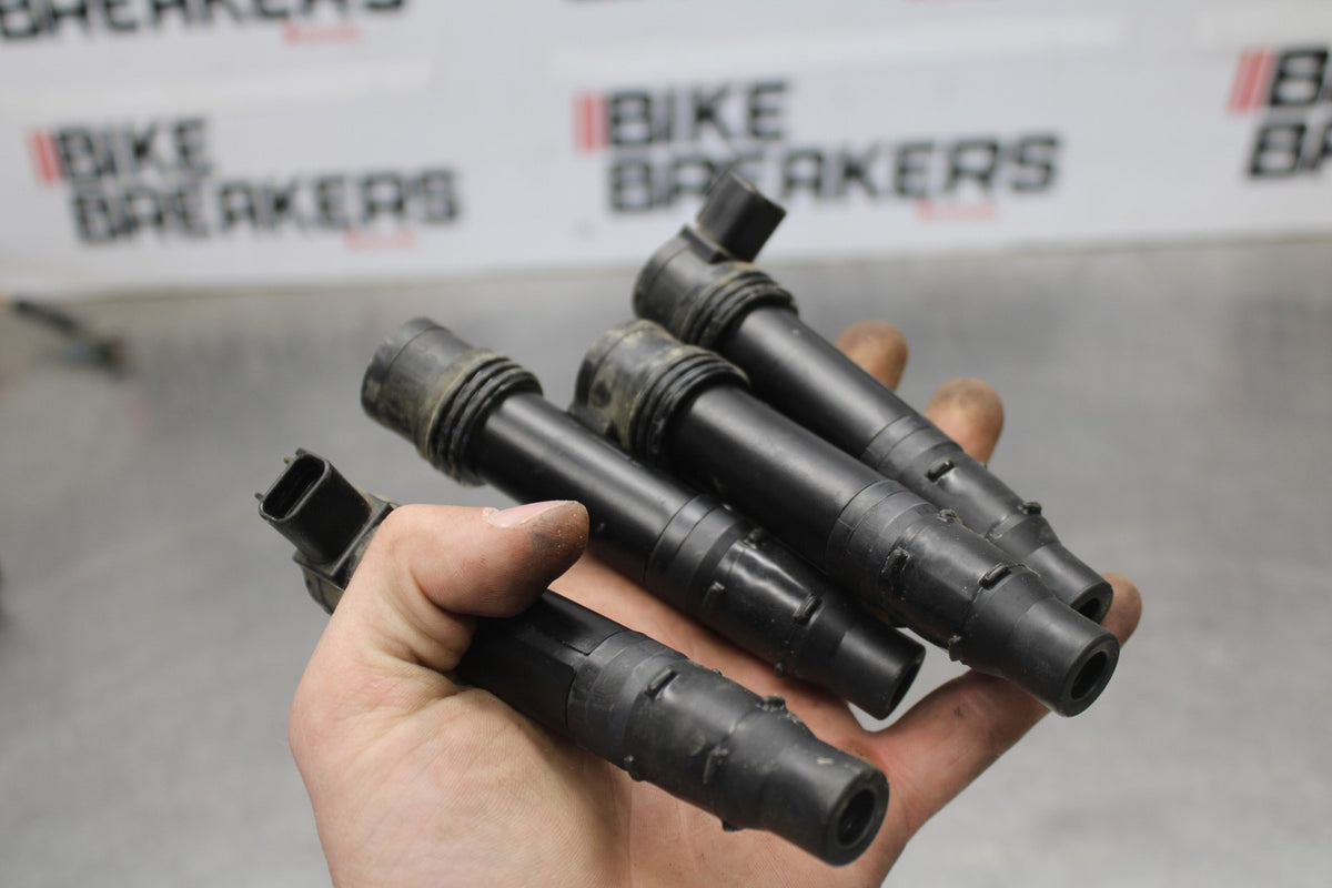 08 KAWASAKI ZX6R IGNITION COILS COIL SPARK PLUG CAPS BB896