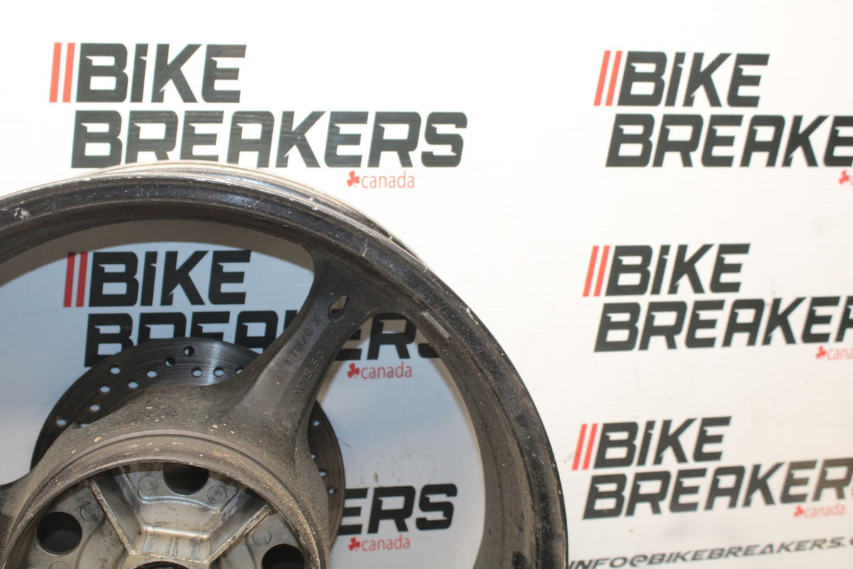 06-07 SUZUKI GSXR750 REAR WHEEL BACK RIM & ROTOR BB863