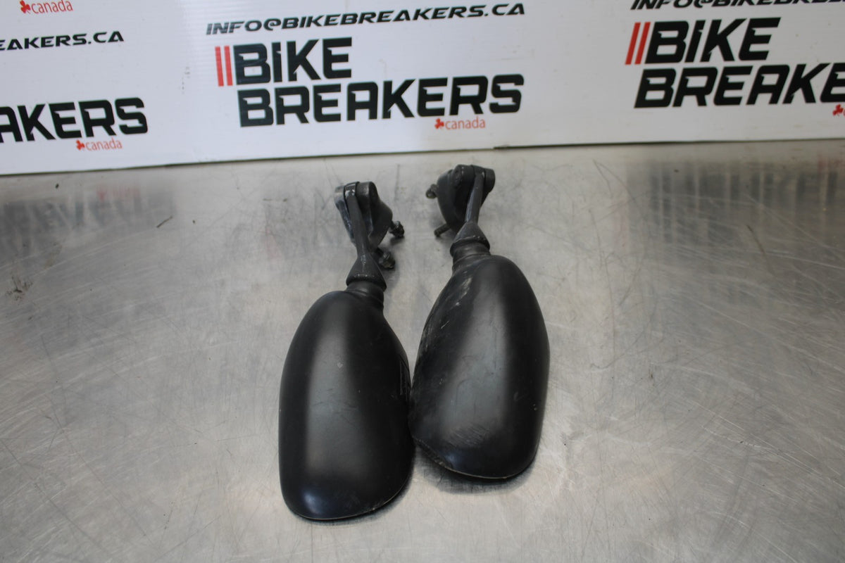 2007 Kawasaki Ninja ZX6R ZX600P RIGHT LEFT SIDE REAR VIEW MIRROR SET  BB175