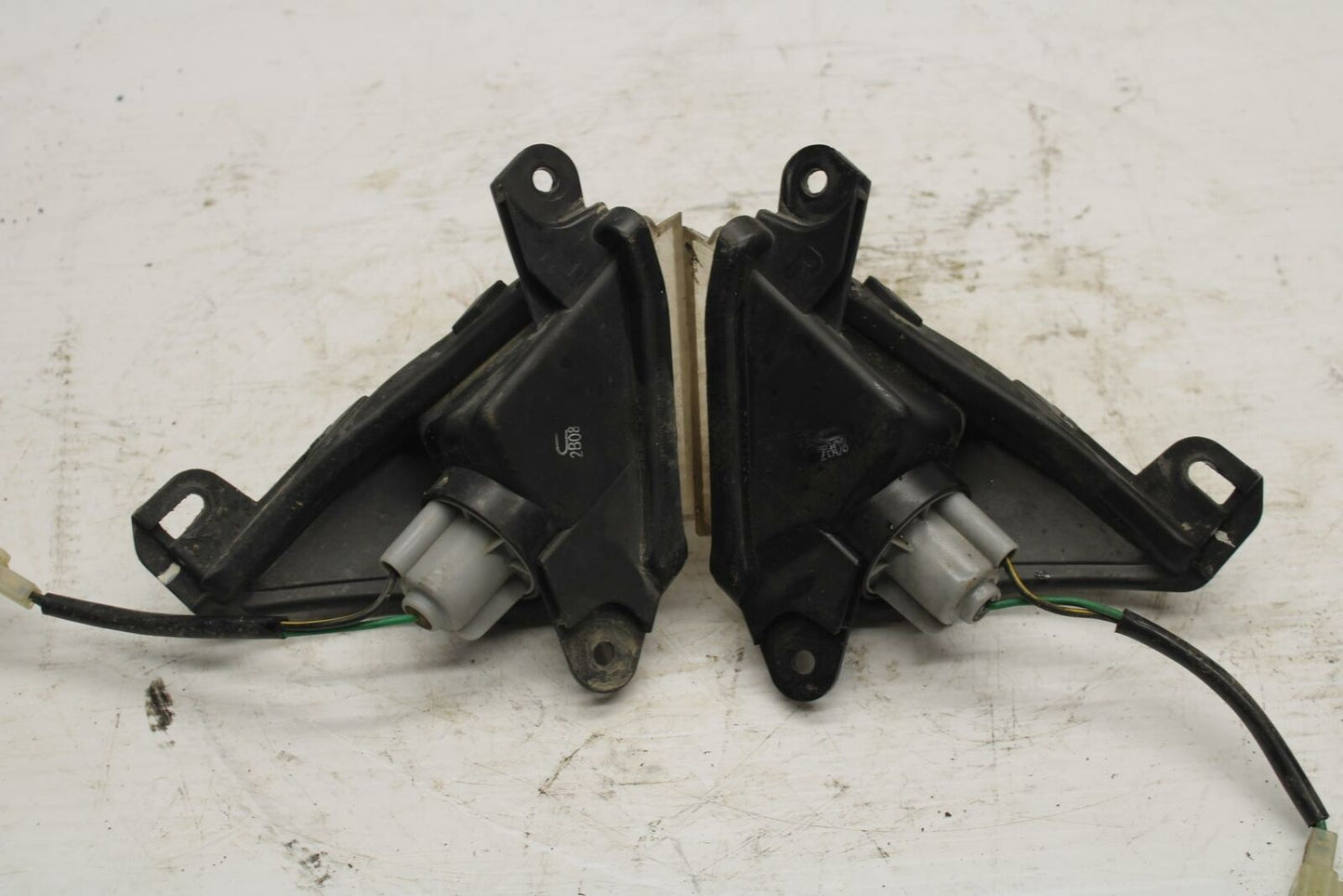 09-12 KAWASAKI NINJA ZX6R FRONT LEFT RIGHT TURN SIGNALS LIGHT INDICATORS BB272