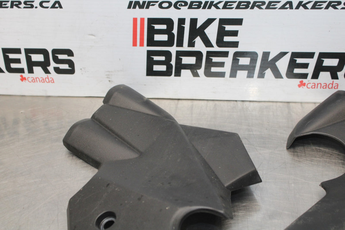 12-16 KAWASAKI NINJA 650 EX650F ABS RIGHT LEFT FRAME MID COVERS COWLS BB860