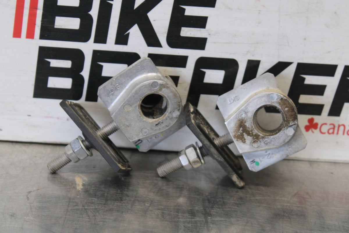 24-25 KAWASAKI NINJA 500 EX500J ABS CHAIN TENSIONER ADJUSTMENT BRACKETS BB934