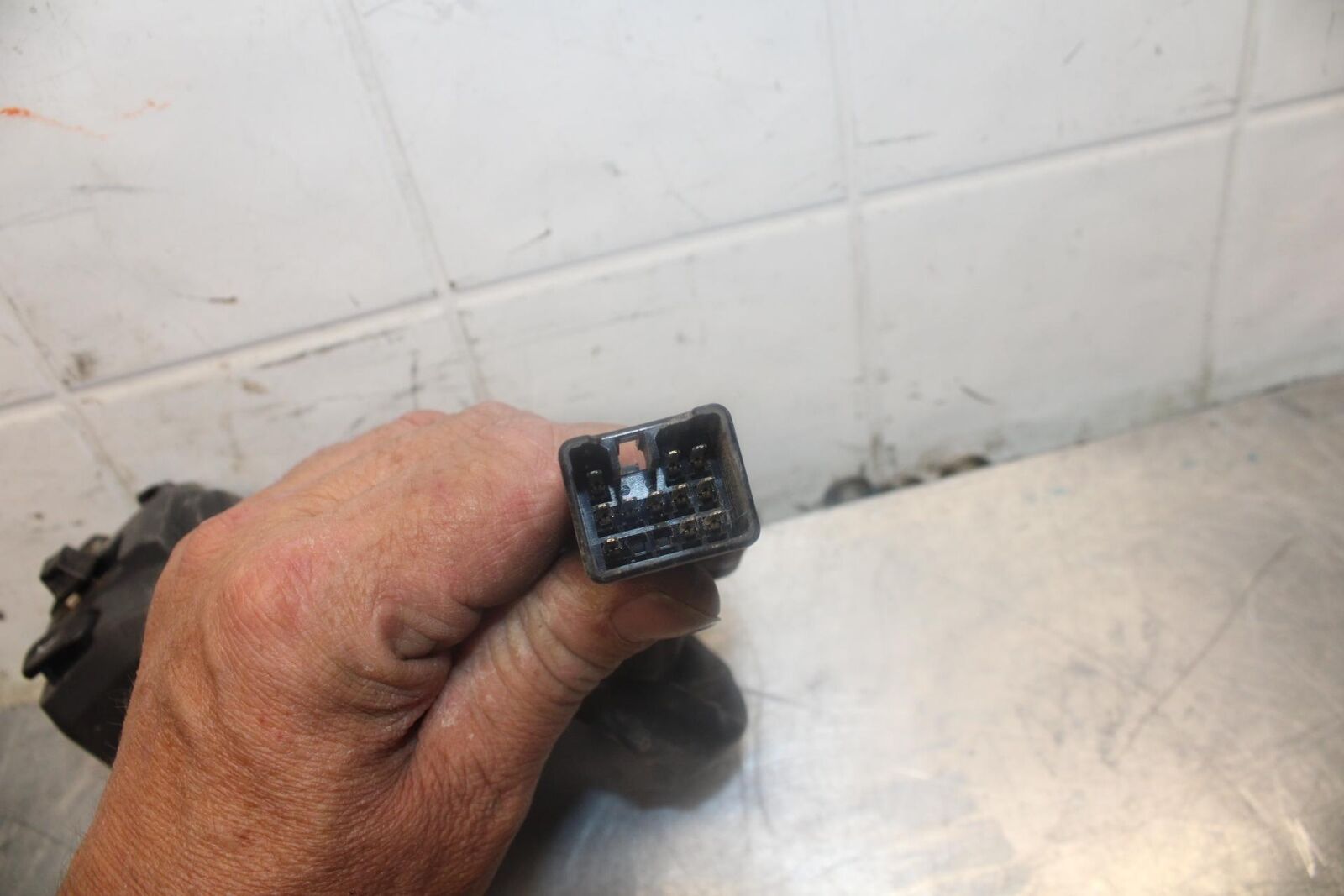 07-08 KAWASAKI NINJA ZX6R LEFT CLIP ON HANDLE HORN SIGNALS SWITCH  BB456