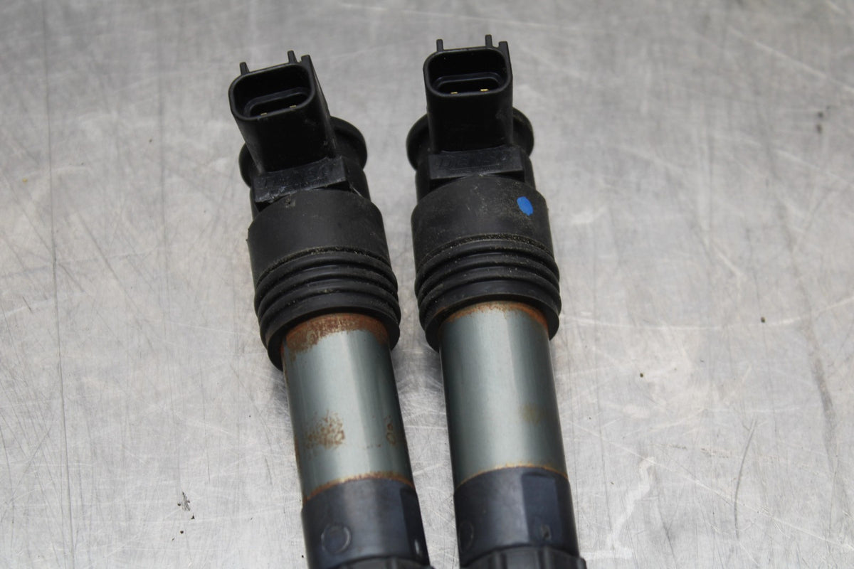 13-17 KAWASAKI NINJA 300 EX300 ABS IGNITION COILS COIL SPARK PLUG CAPS BB187