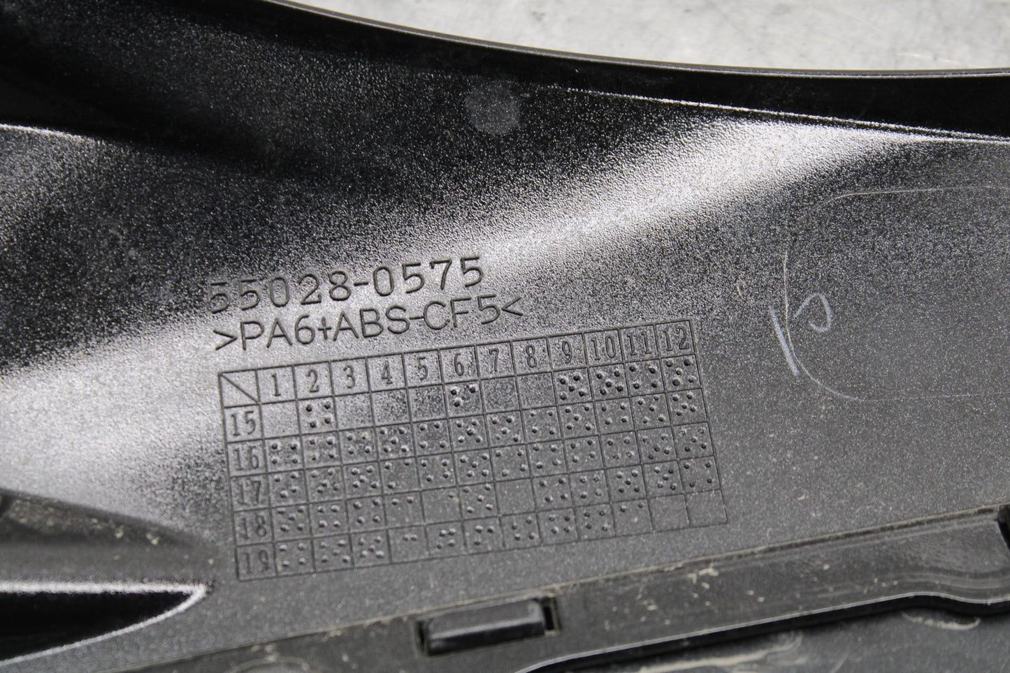 16-20 KAWASAKI ZX10R RIGHT LOWER MID UPPER SIDE FAIRING COWL  BB591