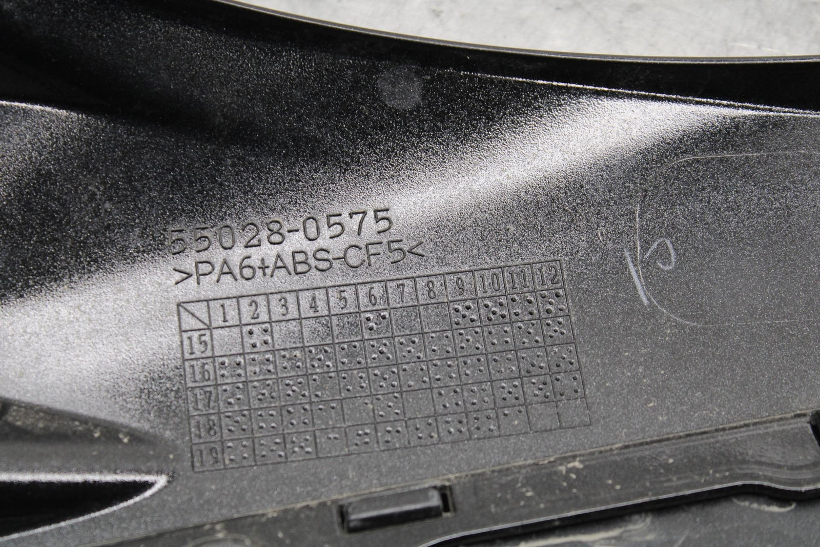 16-20 KAWASAKI ZX10R RIGHT LOWER MID UPPER SIDE FAIRING COWL  BB591