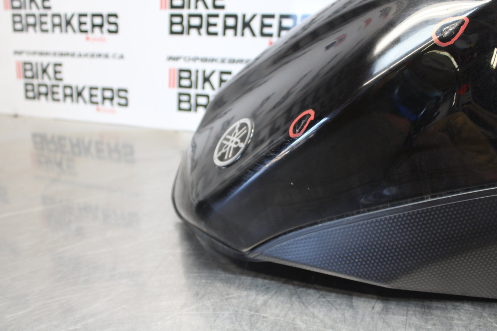 09-15 YAMAHA FZ6R GAS TANK FUEL CELL PETROL RESERVOIR BB161