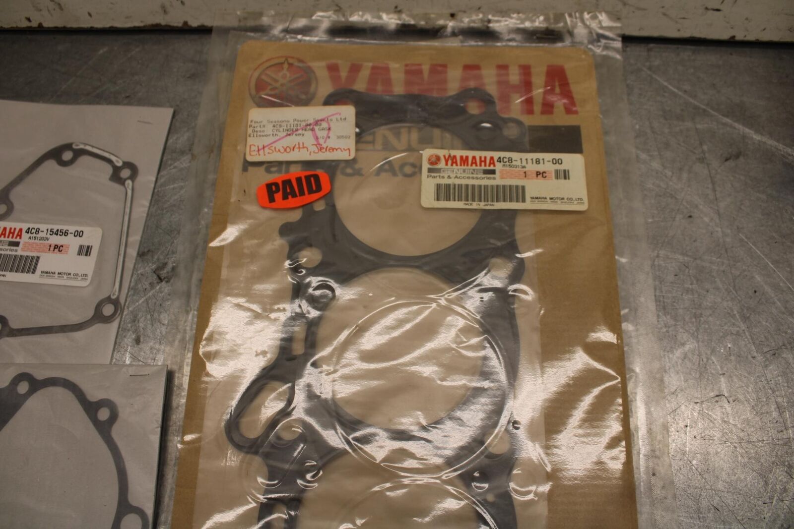 06 YAMAHA YZF R6 MISCELLANEOUS OEM GASKETS BB630
