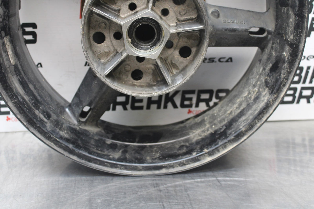 04-05 SUZUKI GSXR600 REAR WHEEL BACK RIM & ROTOR BB792