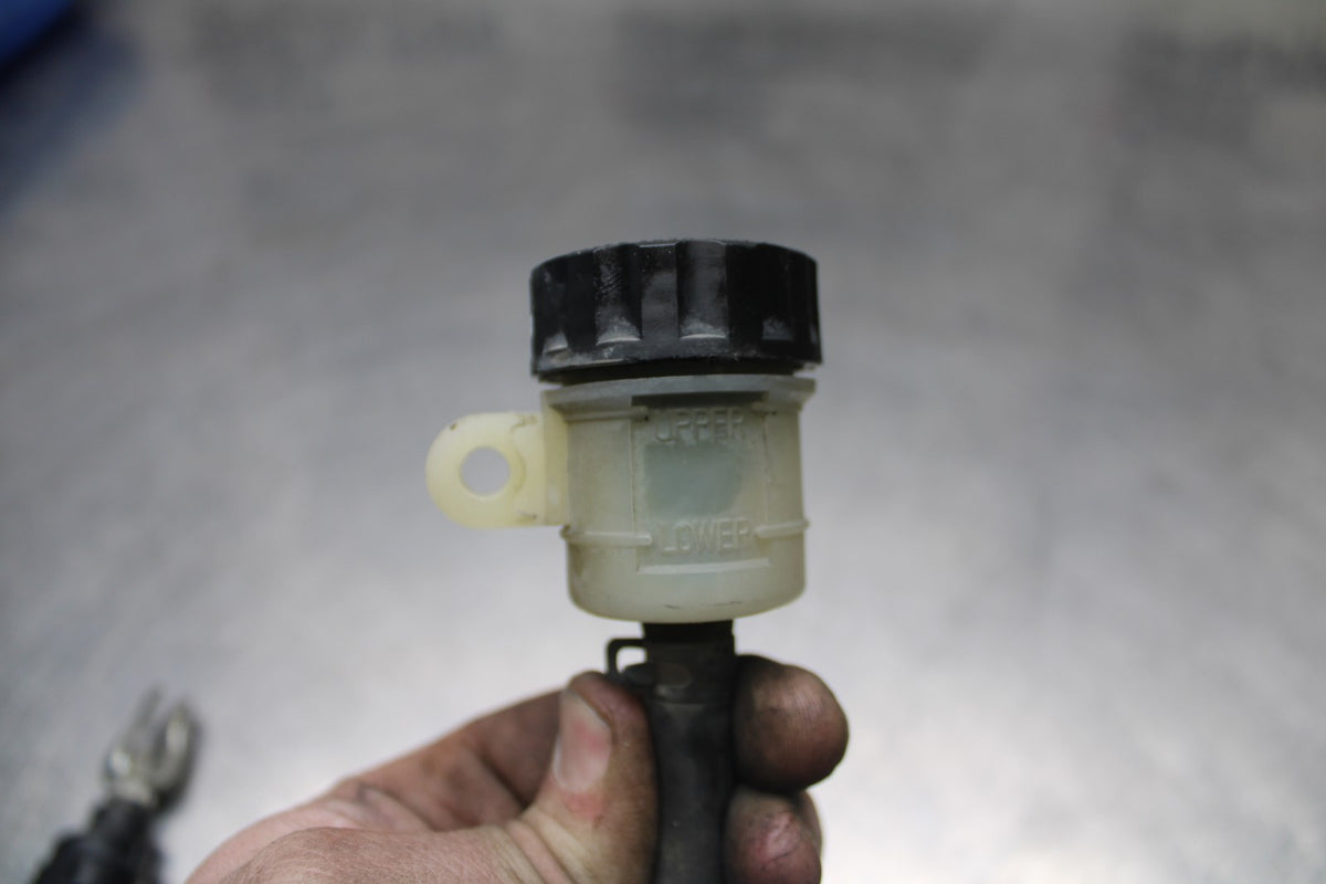 07-08 KAWASAKI NINJA ZX6R REAR BACK BRAKE MASTER CYLINDER W RESERVOIR BB855