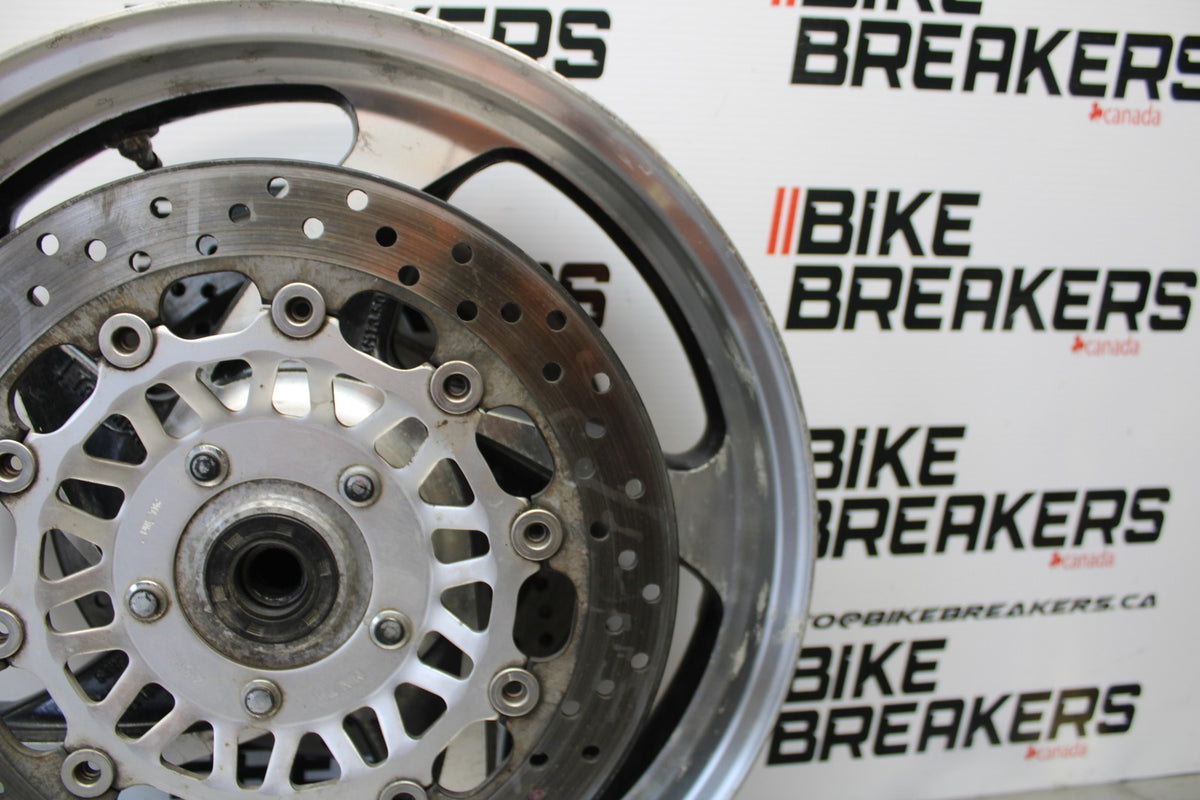 05 TRIUMPH ROCKET III FRONT WHEEL FRONT RIM & ROTORS BB186