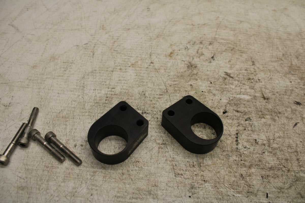 12-13 KAWASAKI EX300 NINJA LEFT RIGHT CLIP ON RISER HANDLEBARS PAIR  BB373