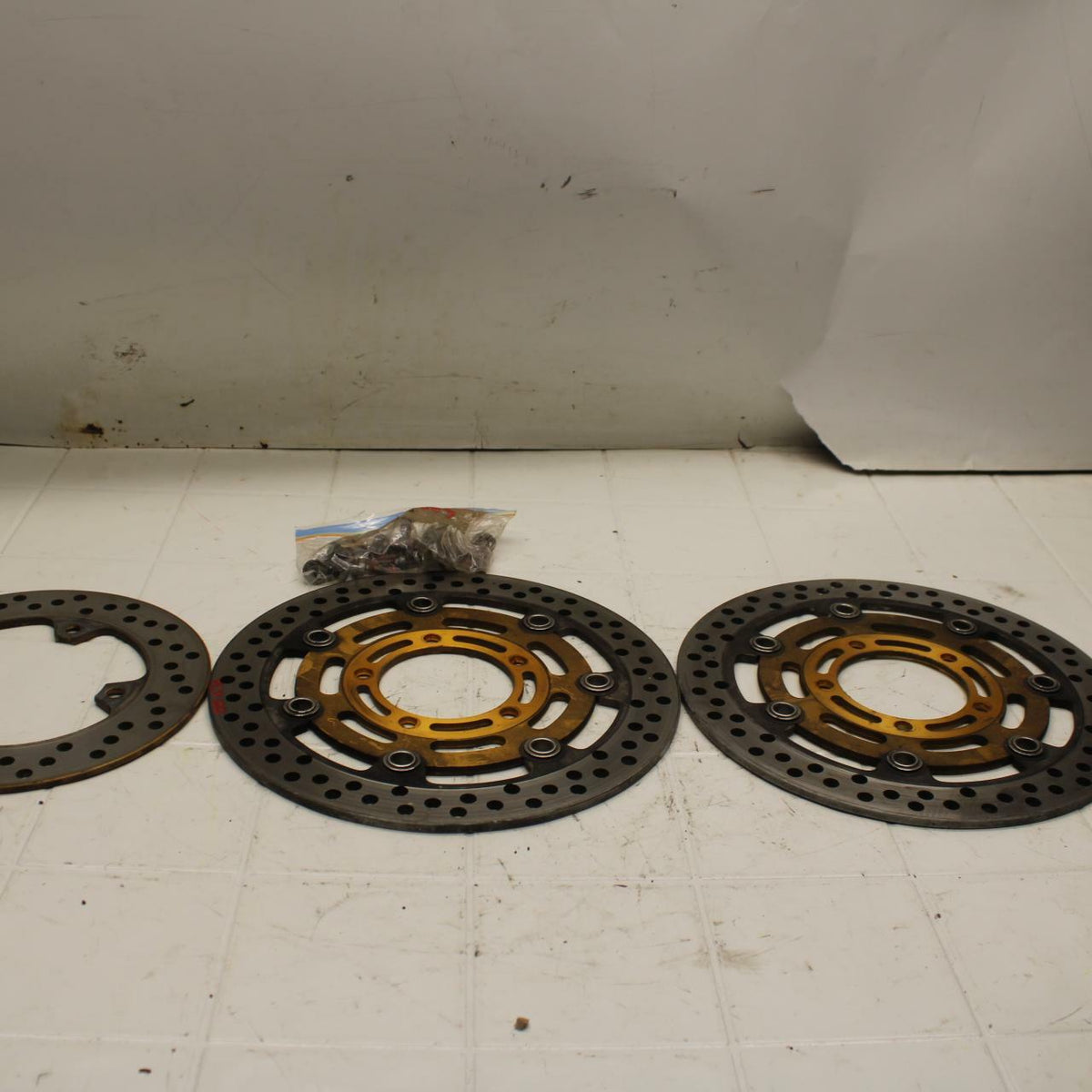 03-04 KAWASAKI NINJA ZX6R 636 FRONT LEFT RIGHT BRAKE ROTORS DISCS BB06