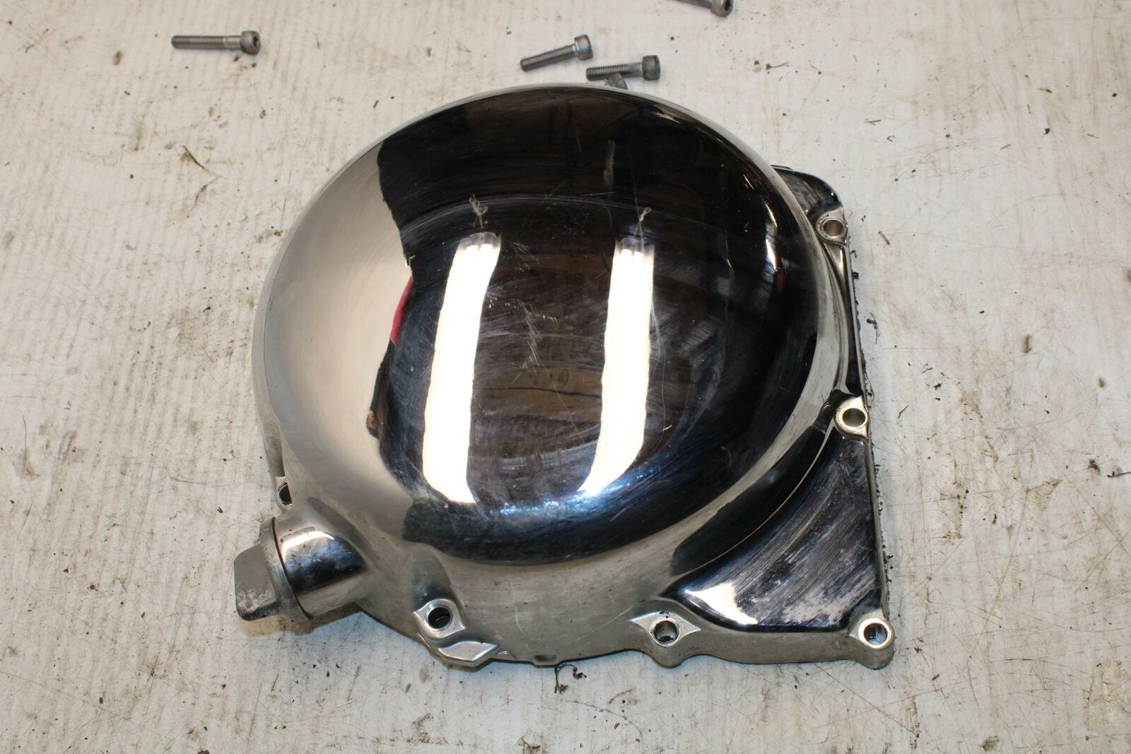 07-08 YAMAHA V STAR 1300 CLUTCH SIDE ENGINE MOTOR COVER BB303