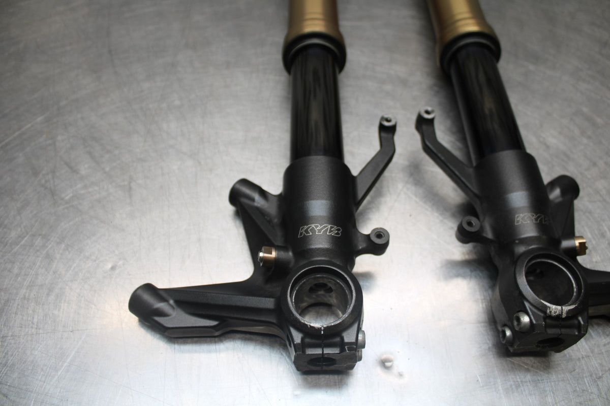 08 KAWASAKI NINJA ZX10R FRONT FORKS SHOCK SUSPENSION SET PAIR BB902