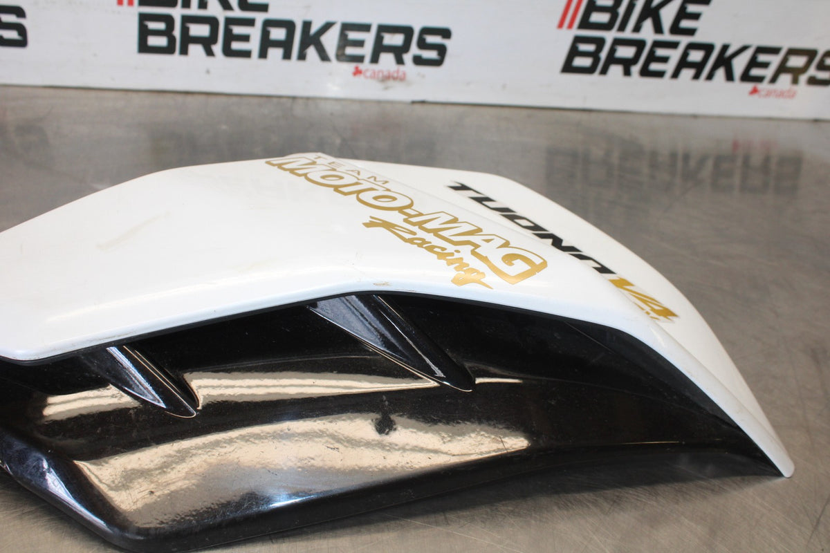 24 APRILIA TUONO V4 1100 FACTORY ABS RIGHT FRONT UPPER MID SIDE FAIRING BB887