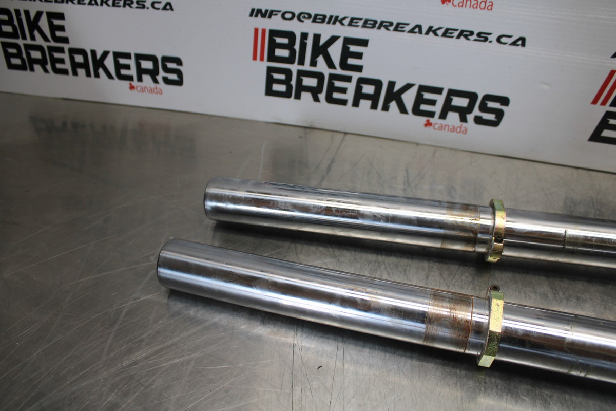 03-08 KAWASAKI VULCAN 1600 FRONT FORKS SHOCK SUSPENSION SET PAIR BB196