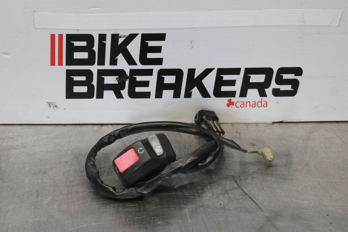 00-05 KAWASAKI NINJA ZX12R RIGHT CLIP ON HANDLE KILL OFF START SWITCH BB892
