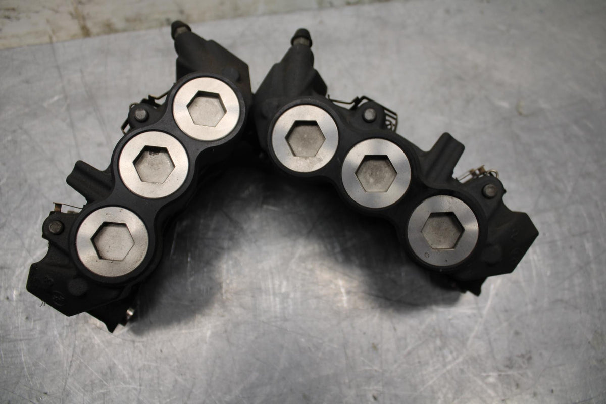 07-08 YAMAHA YZF R1 RIGHT LEFT FRONT BRAKE CALIPER SET PAIR CALIPERS BB483