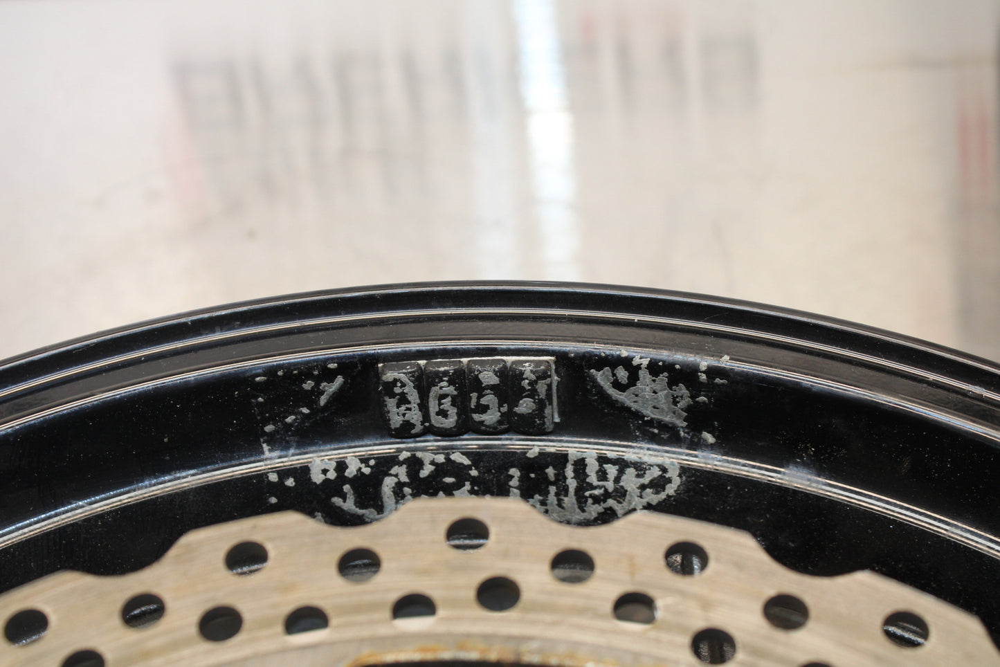 13-18 KAWASAKI NINJA ZX6R FRONT WHEEL FRONT RIM & ROTORS  BB143