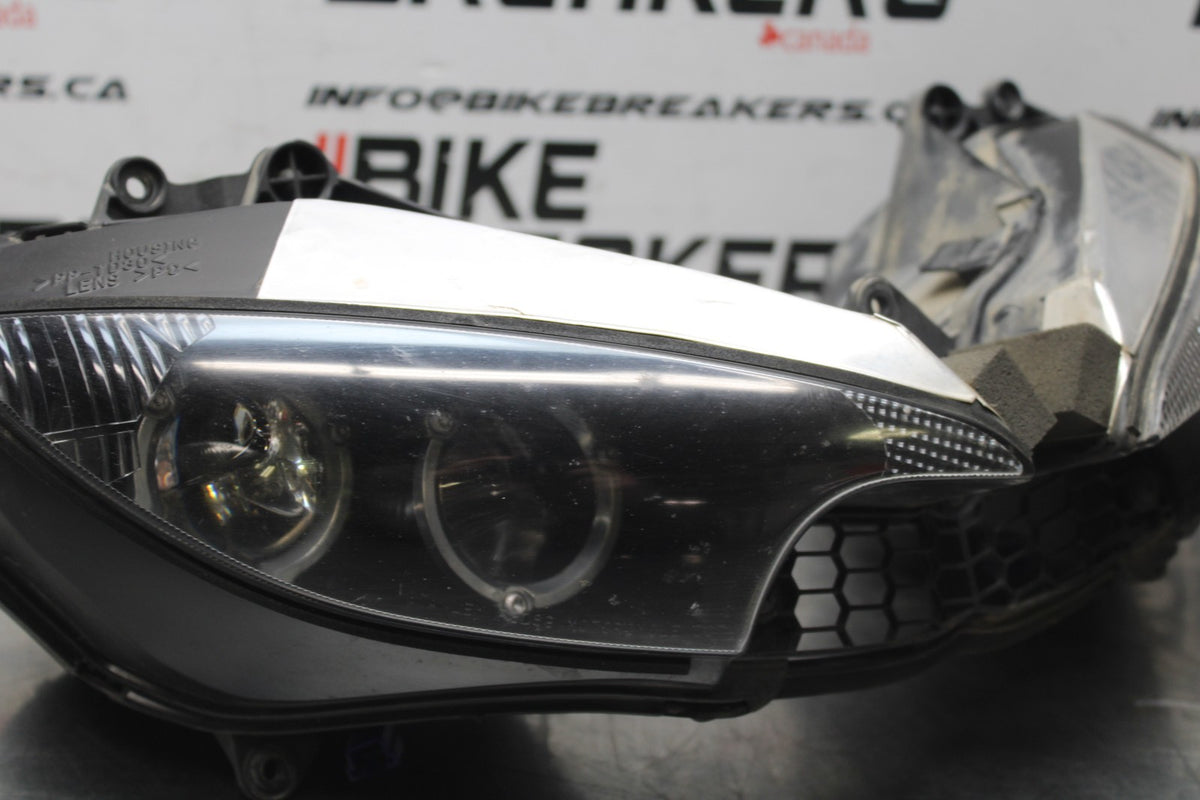 08-09 YAMAHA YZF R6S FRONT HEADLIGHT HEAD LIGHT LAMP BB796