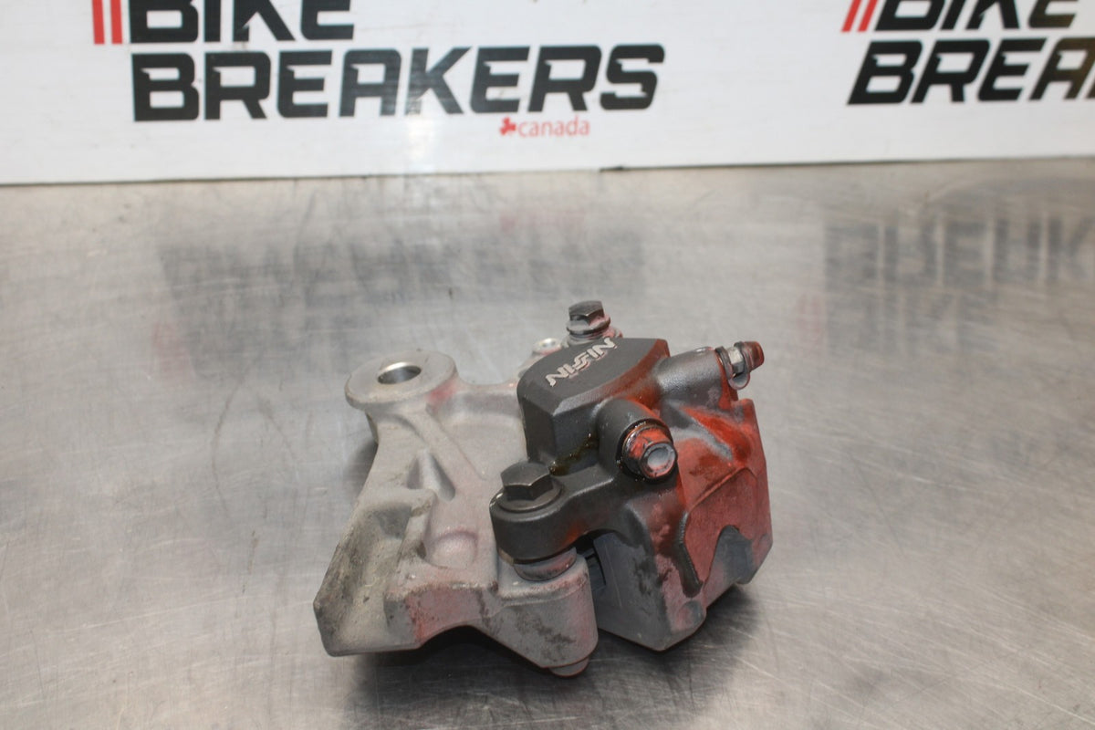 13-15 HONDA CBR500R REAR BACK BRAKE CALIPER W MOUNT BRACKET BB834
