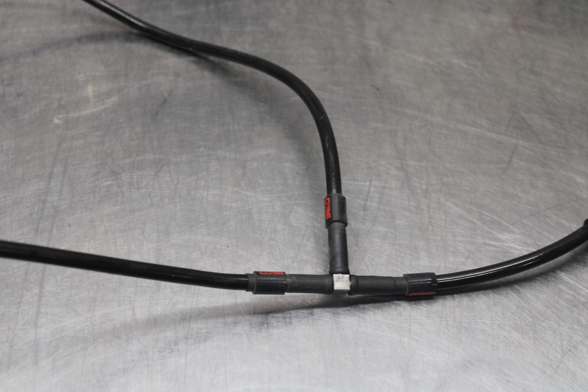 08-16 YAMAHA YZF R6 CORE BRAIDED FRONT BRAKE CALIPER HOSES LINES BB929