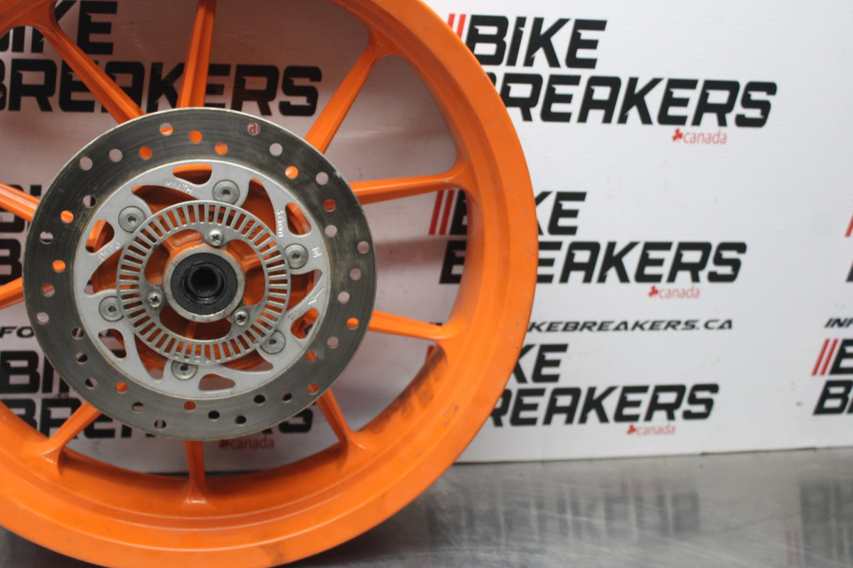 13-16 KTM 390 DUKE REAR WHEEL BACK RIM & ROTOR BB815