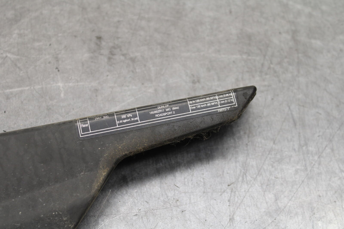 18-24 KAWASAKI NINJA 650 REAR BACK DRIVE CHAIN GUARD COVER SHIELD BB725