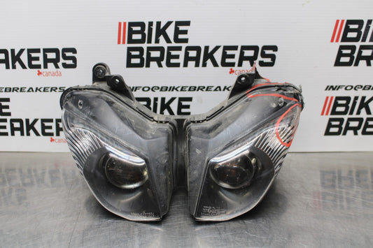 08 KAWASAKI NINJA ZX10R FRONT HEADLIGHT HEAD LIGHT LAMP BB201