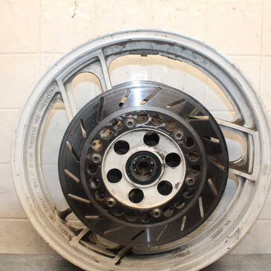 1988 Yamaha FZ600 FRONT WHEEL AND LEFT RIGHT BRAKE ROTORS DISCS BB601