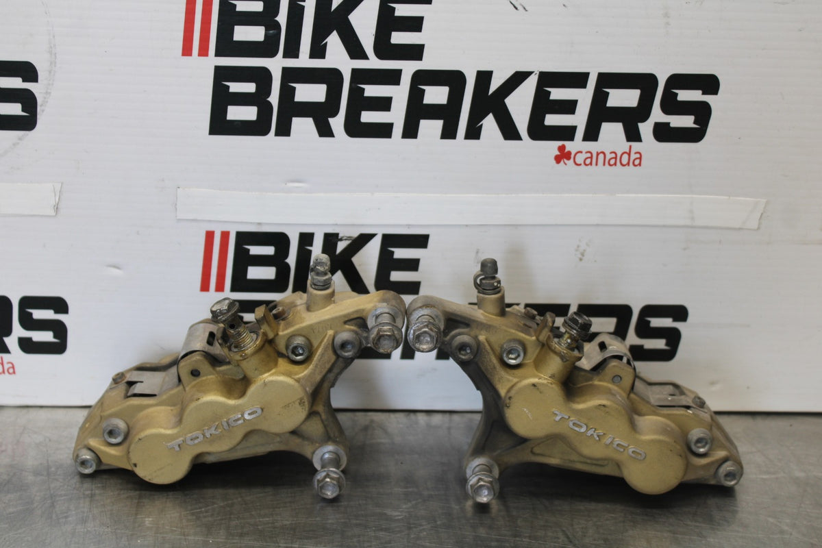 00-05 KAWASAKI NINJA ZX12R RIGHT LEFT FRONT BRAKE CALIPER SET PAIR BB892