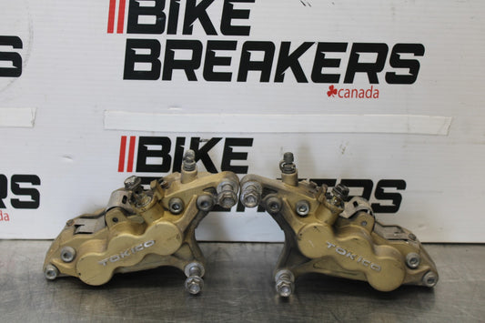 00-05 KAWASAKI NINJA ZX12R RIGHT LEFT FRONT BRAKE CALIPER SET PAIR BB892