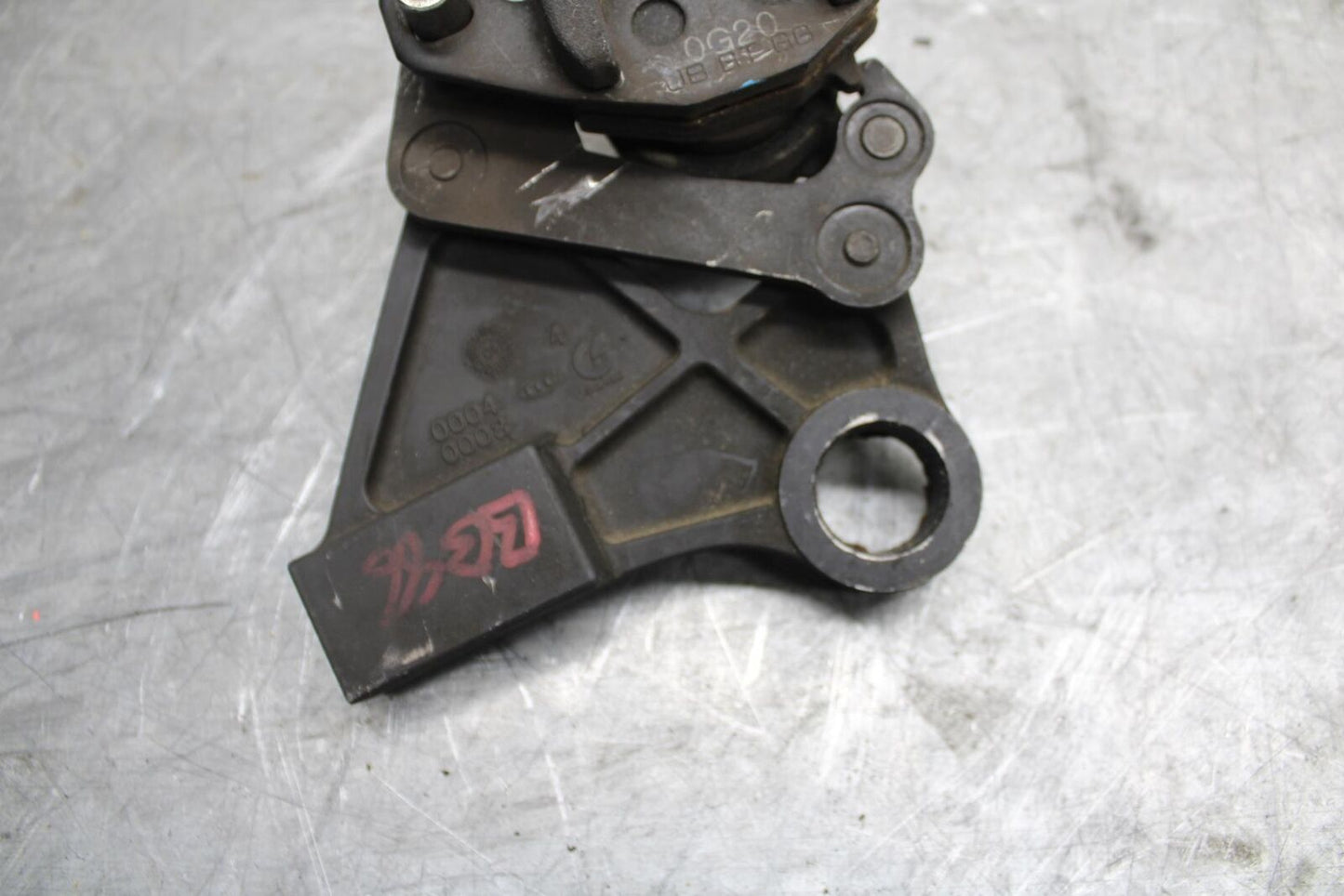 2009 Kawasaki Ninja ZX6R  REAR BACK BRAKE CALIPER W MOUNT BRACKET BB44