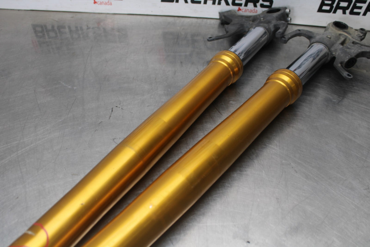 17 YAMAHA YZF R6 FRONT FORKS SHOCK SUSPENSION SET PAIR BB922