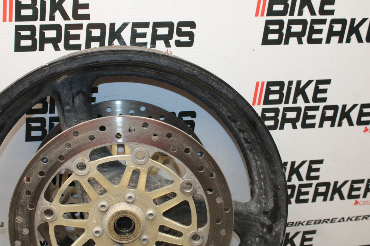 98-05 HONDA SUPER HAWK 1000 VTR1000F FRONT WHEEK FRONT RIM & ROTORS BB821
