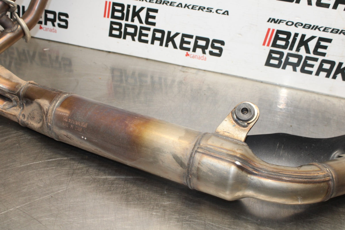 24-25 KAWASAKI NINJA ZX4R FULL EXHAUST SYSTEM HEADERS PIPE MUFFLER BB840