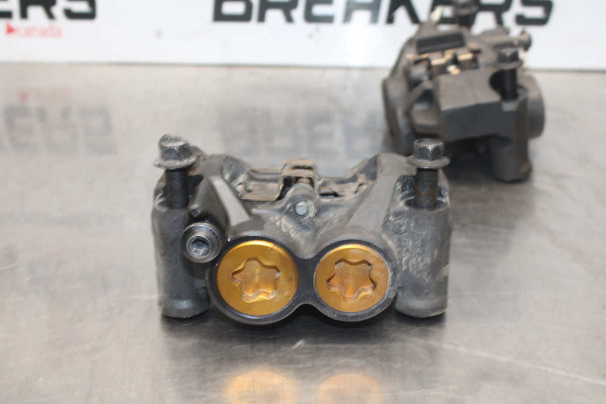 08-16 YAMAHA YZF R6 RIGHT LEFT FRONT BRAKE CALIPER SET PAIR CALIPERS BB798