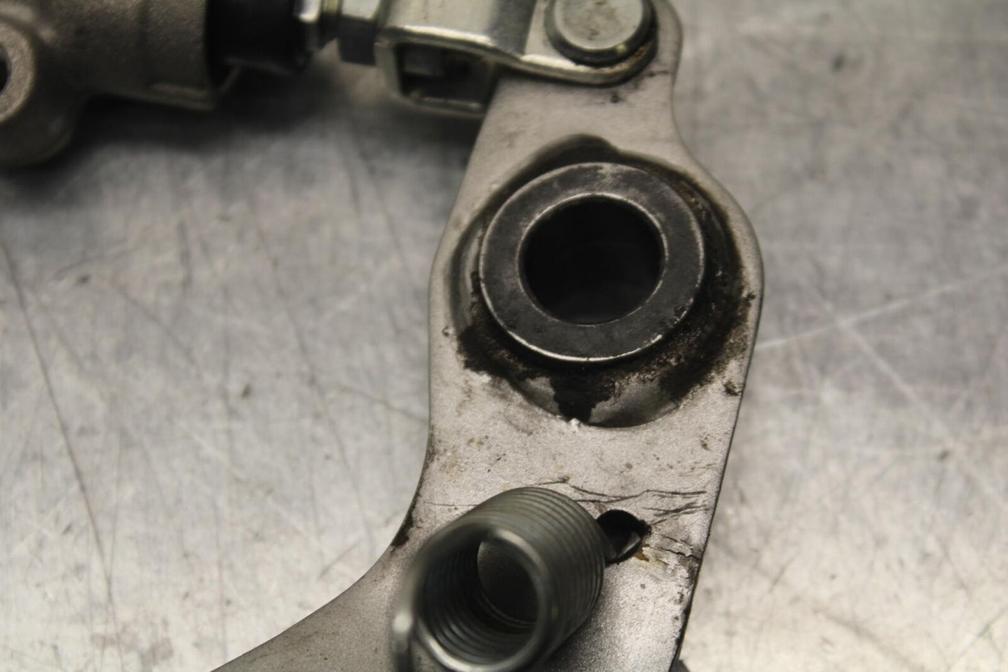 12-17 KAWASAKI ER-6N Z650 REAR BACK BRAKE MASTER CYLINDER W RESERVOIR BB607