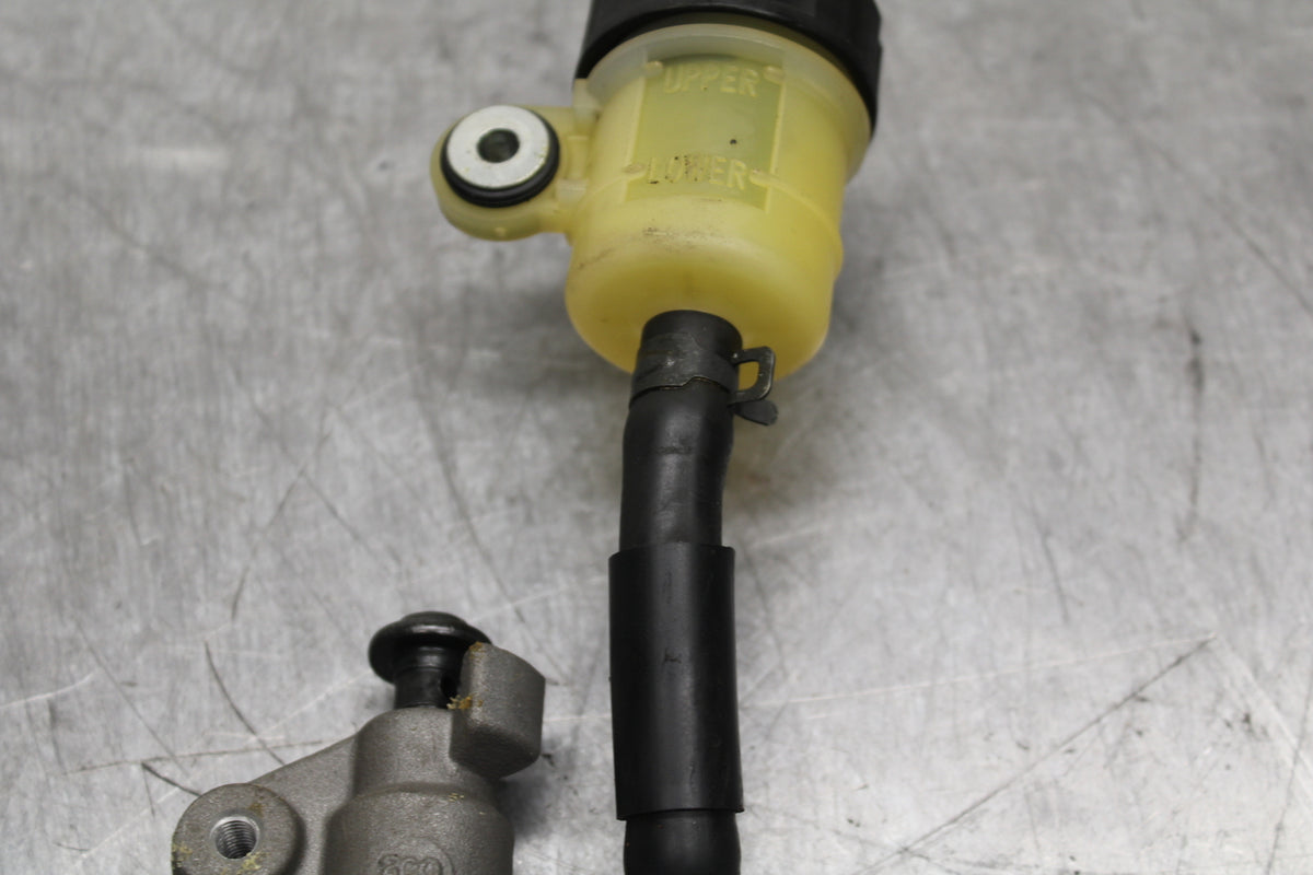 08-16 YAMAHA YZF R6 REAR BACK BRAKE MASTER CYLINDER W RESERVOIR BB127