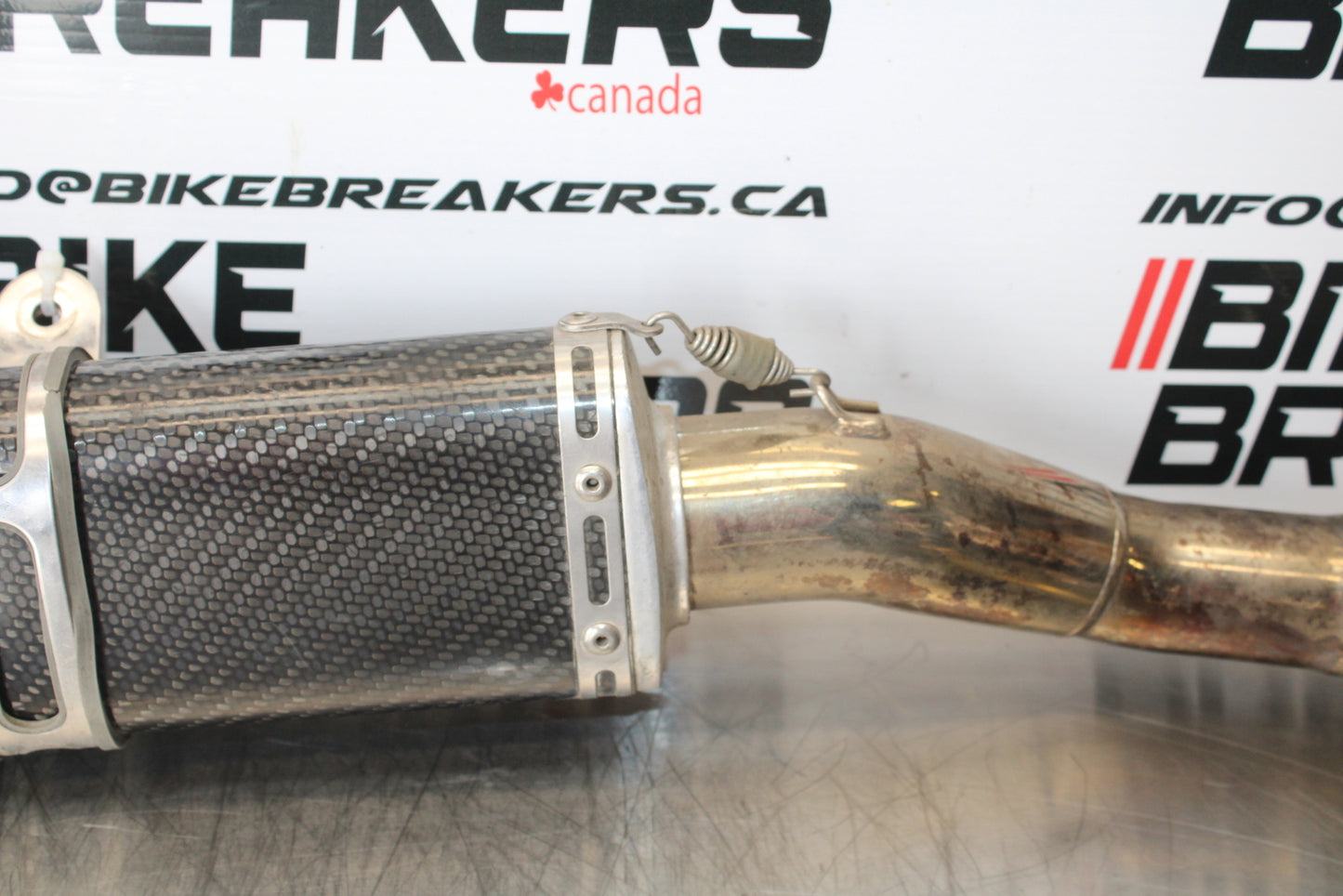 07-08 YAMAHA YZF R1 YOSHIMURA RIGHT EXHAUST MUFFLER SLIP ON CAN SILENCER BB160
