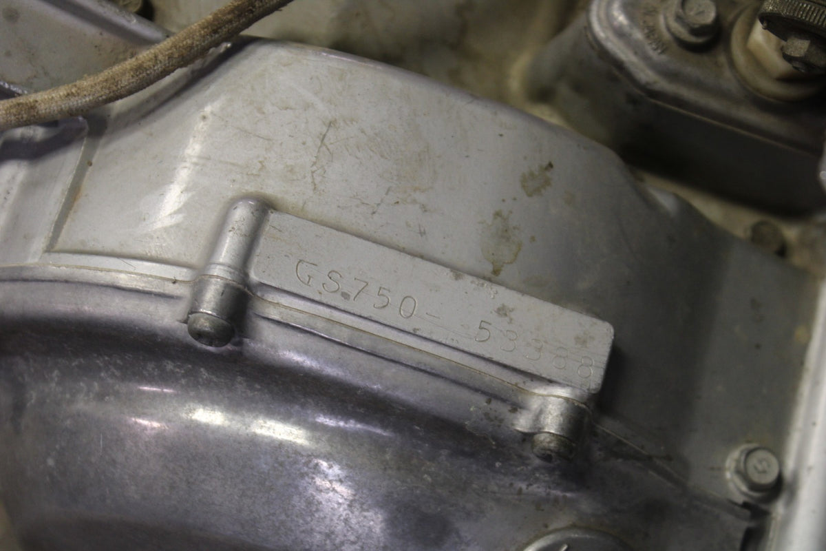 77 SUZUKI GS750 ENGINE MOTOR BB779