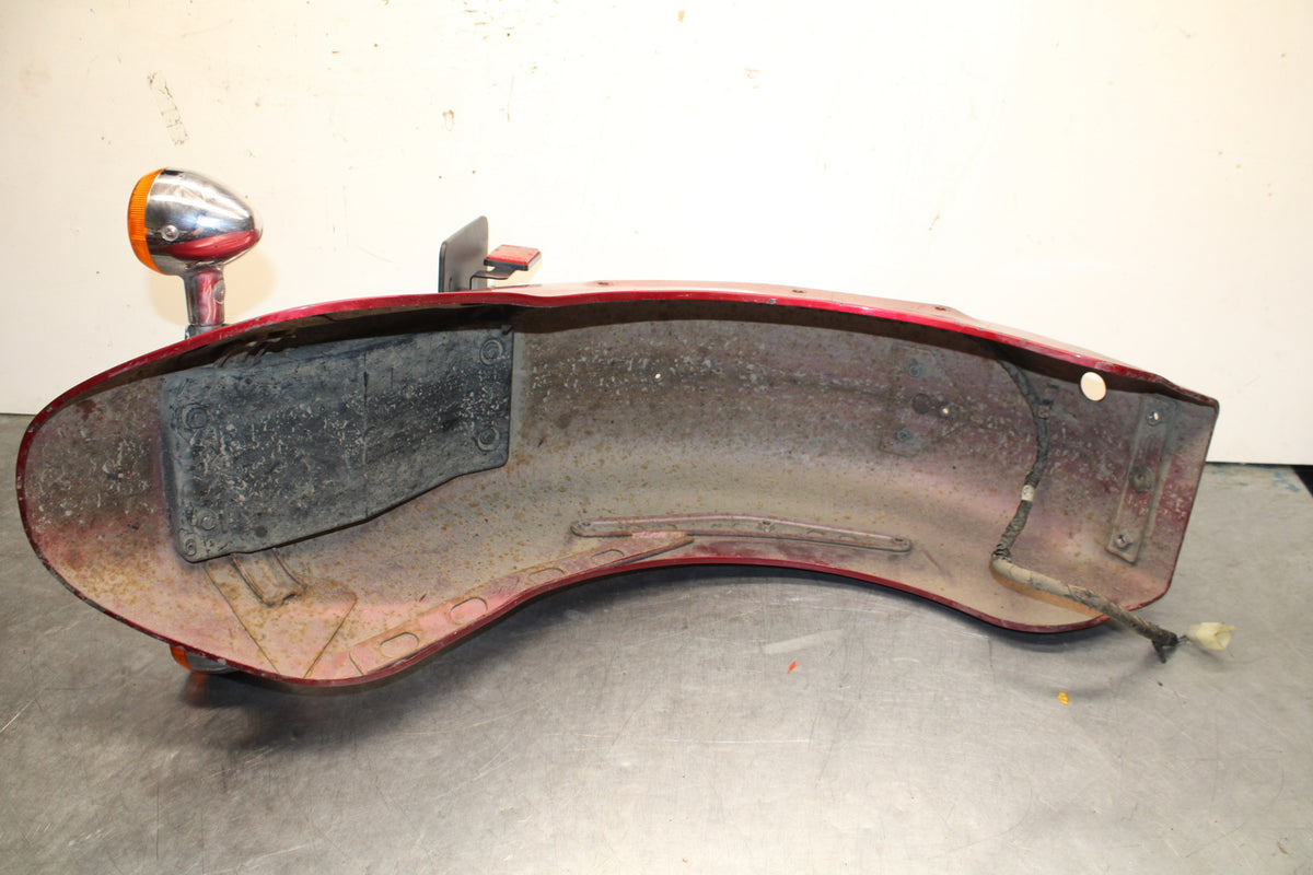 03-08 KAWASAKI VULCAN 1600 REAR BACK WHEEL FENDER MUD GUARD BB754
